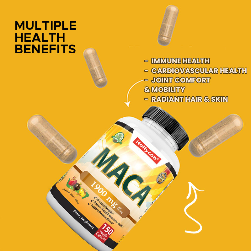 Maca Root Capsules Organic Maca Root Blend For Mood Support Maca Capsules