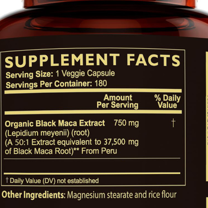 OEM Maca Root Capsules Organic Maca Root Blend For Mood Support Maca Capsules
