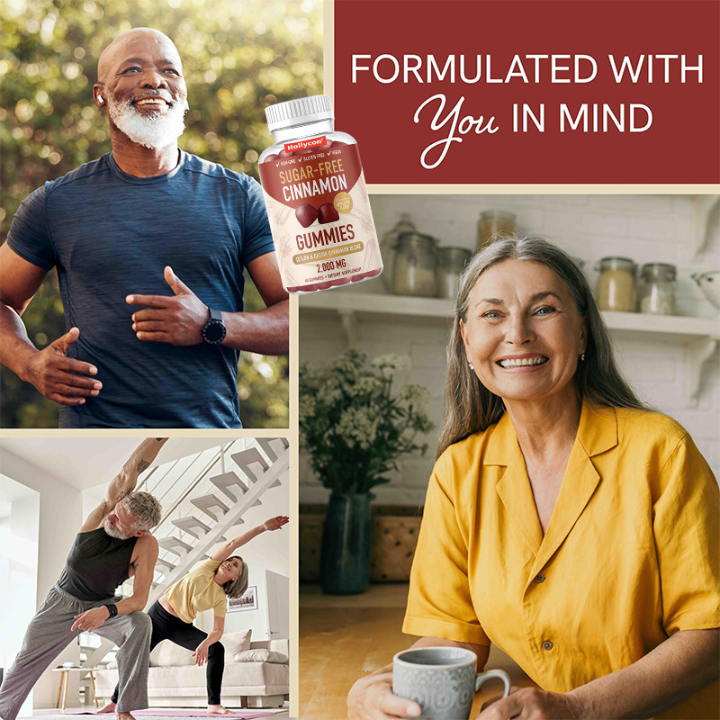 Sugar-Free Cinnamon Gummies 1000mg Ceylon Cinnamon Extarct Gummies For  Immune Support