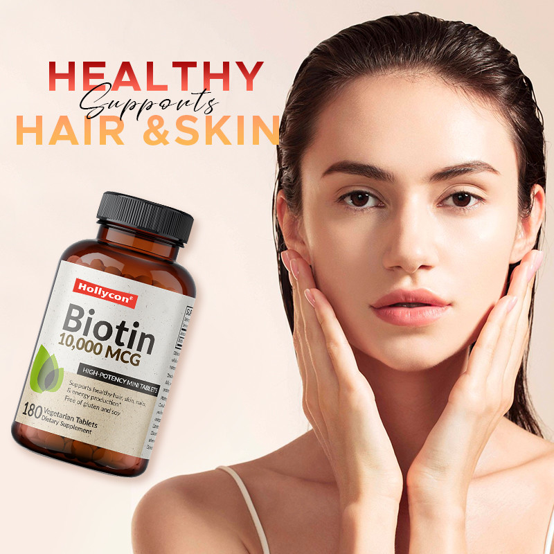 OEM Biotin Capsules For Hair Growth 10,000mcg Biotin For Healthy Skin And Nails