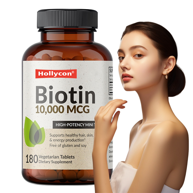 OEM Biotin Capsules For Hair Growth 10,000mcg Biotin For Healthy Skin And Nails