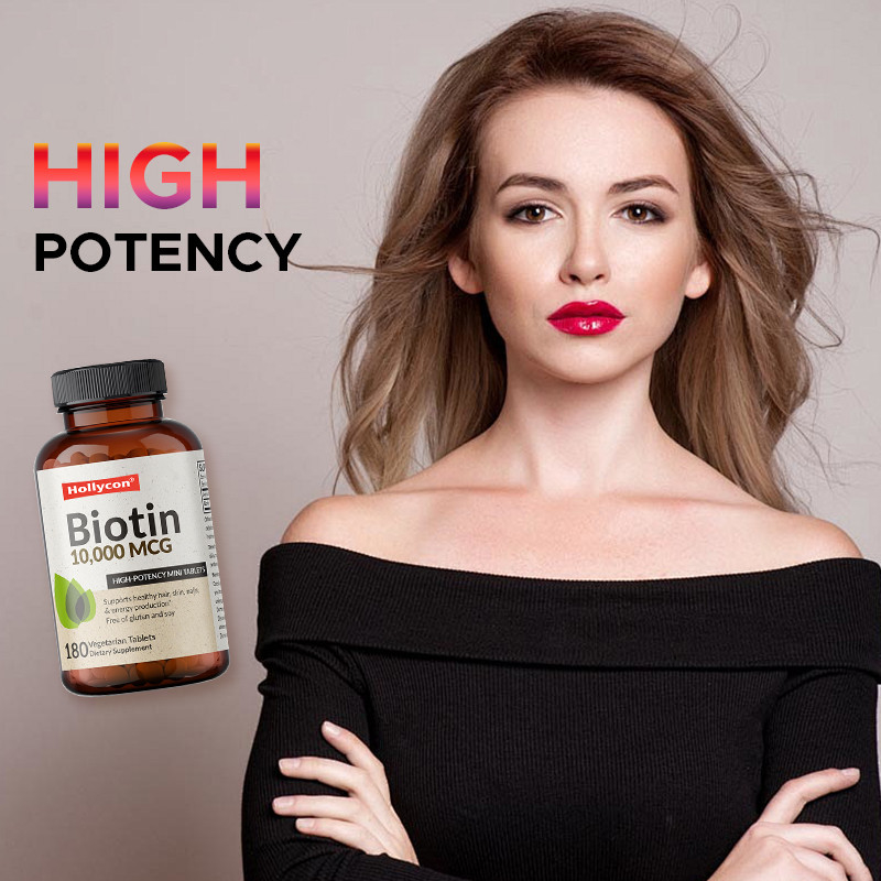 OEM Biotin Capsules For Hair Growth 10,000mcg Biotin For Healthy Skin And Nails