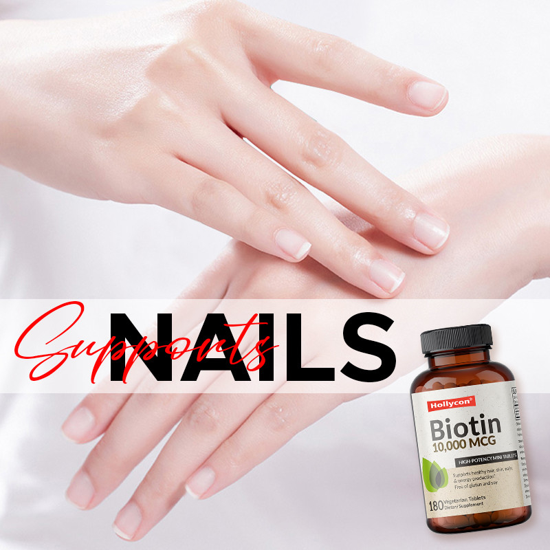 OEM Biotin Capsules For Hair Growth 10,000mcg Biotin For Healthy Skin And Nails