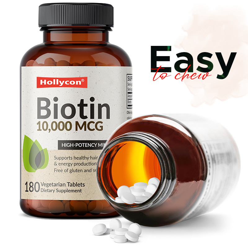 OEM Biotin Capsules For Hair Growth 10,000mcg Biotin For Healthy Skin And Nails