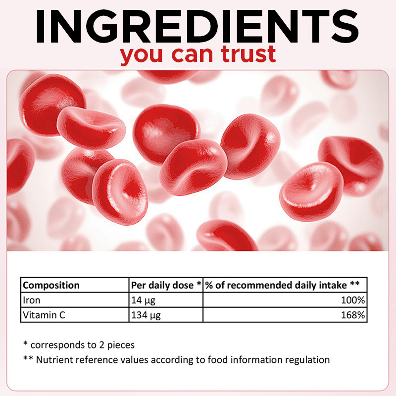 OEM Iron And Vitamin C Effervescent Tablets For Iron Support Iron Supplement