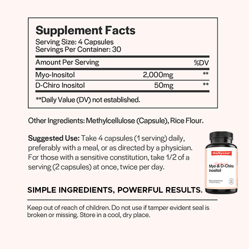 Inositol Supplement For Hormonal Balance Myo-Inositol And D-Chiro Inositol Capsules