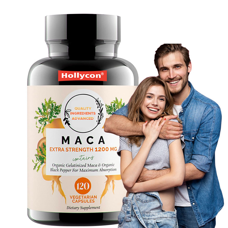 OEM Maca Root Powder Capsules For Hormonal Balance 1500mg Maca Root Capsules