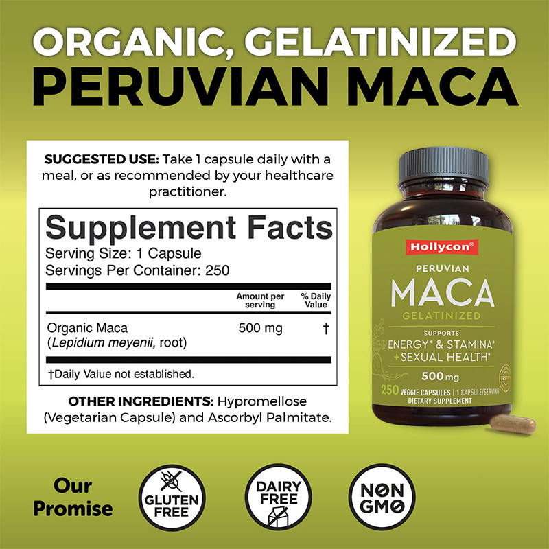 OEM Maca Root Capsules For Men Organic Maca Root  For Mood Support Maca Capsules