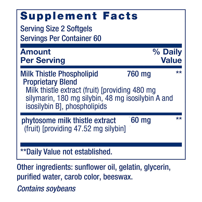 Milk Thistle Supplement For Promote Liver Health Milk Thistle Softgels For Natural Detox