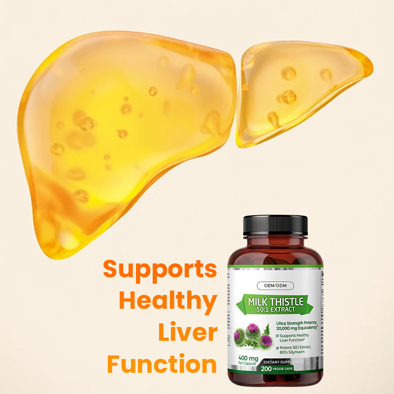 Milk Thistle Capsules For Supports Healthy Liver Function Organic Milk Thistle Capsules
