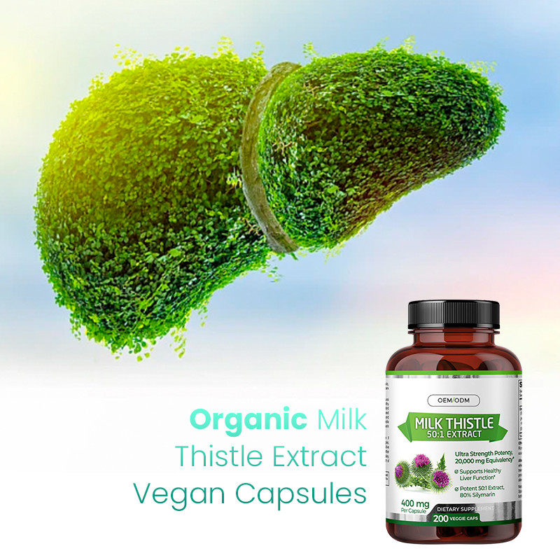 Milk Thistle Capsules For Supports Healthy Liver Function Organic Milk Thistle Capsules