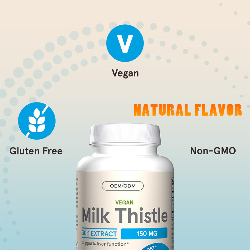 High Quality Milk Thistle Capsules For Liver Function Support Milk Thistle Capsules