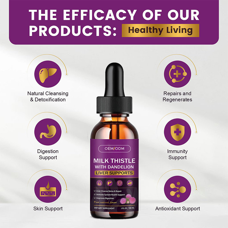 OEM Milk Thistle Oil Organic Milk Thistle Seed For Immune Support Milk Thistle Oil