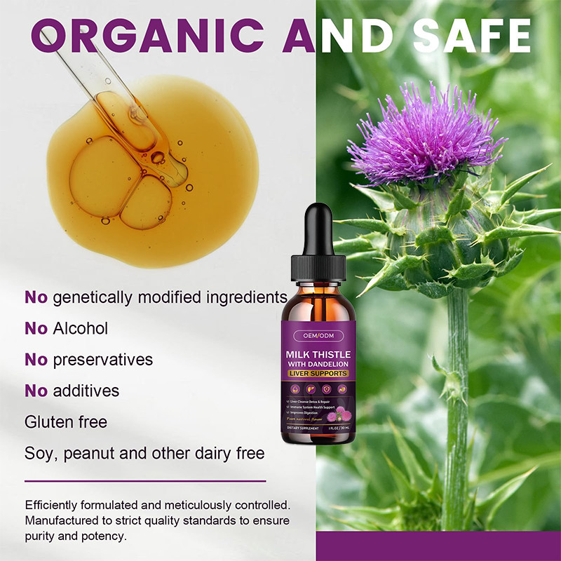 OEM Milk Thistle Oil Organic Milk Thistle Seed For Immune Support Milk Thistle Oil