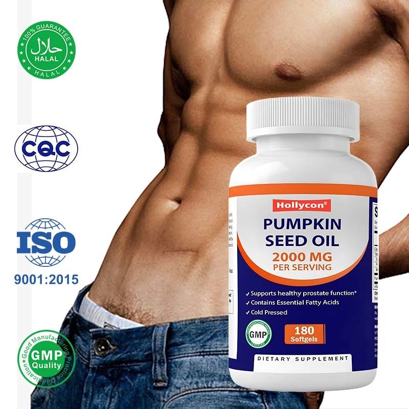 OEM  Pumpkin Seed Oil Softgels For Promote Scalp Health 2000 mg Pumpkin Seed Oil
