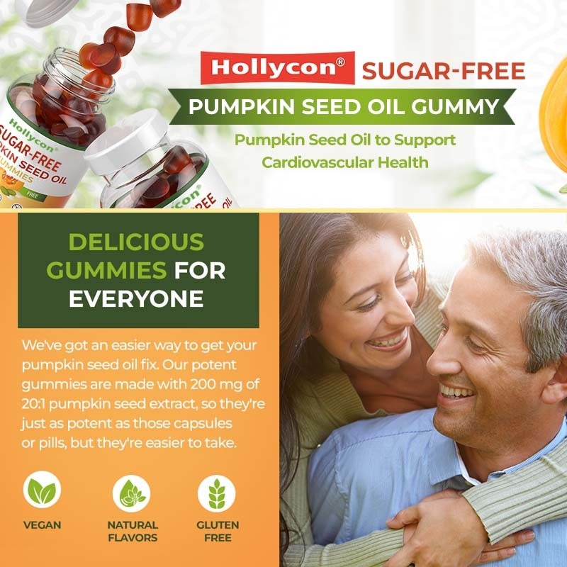 Sugar-Free Pumpkin Seed Oil Gummies For Hair Growth Pumpkin Seed Oil Gummies