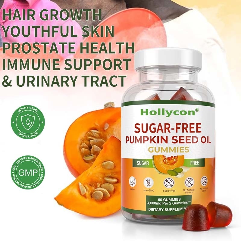 Sugar-Free Pumpkin Seed Oil Gummies For Hair Growth Pumpkin Seed Oil Gummies