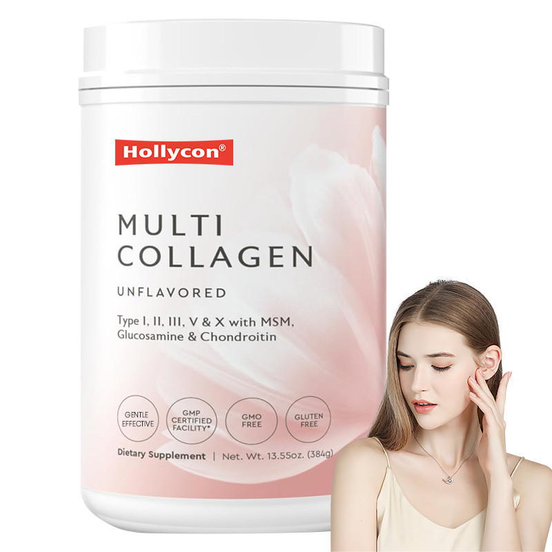 OEM Multi Collagen Powder For Hair Support Hydrolyzed Collagen Peptides Protein Powder