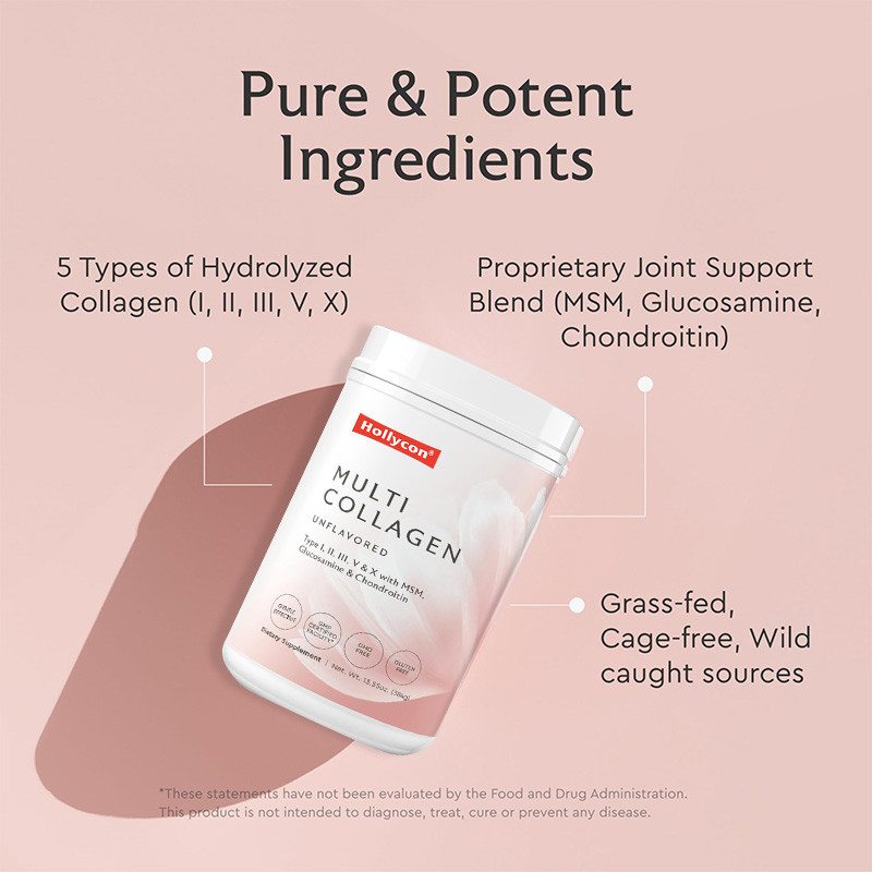 OEM Multi Collagen Powder For Hair Support Hydrolyzed Collagen Peptides Protein Powder
