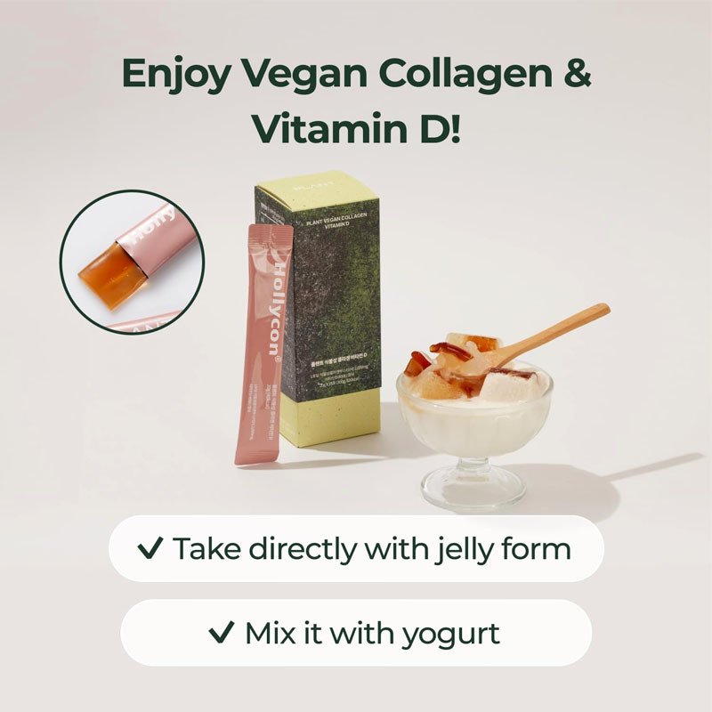 Vegan Collagen Jelly Sticks With Vitamin D3 400IU For Supports Healthy Bones