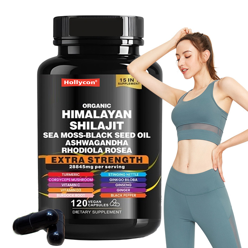 OEM Organic Pure Himalayan Shilajit Capsules For Immune Support Shilajit Capsules