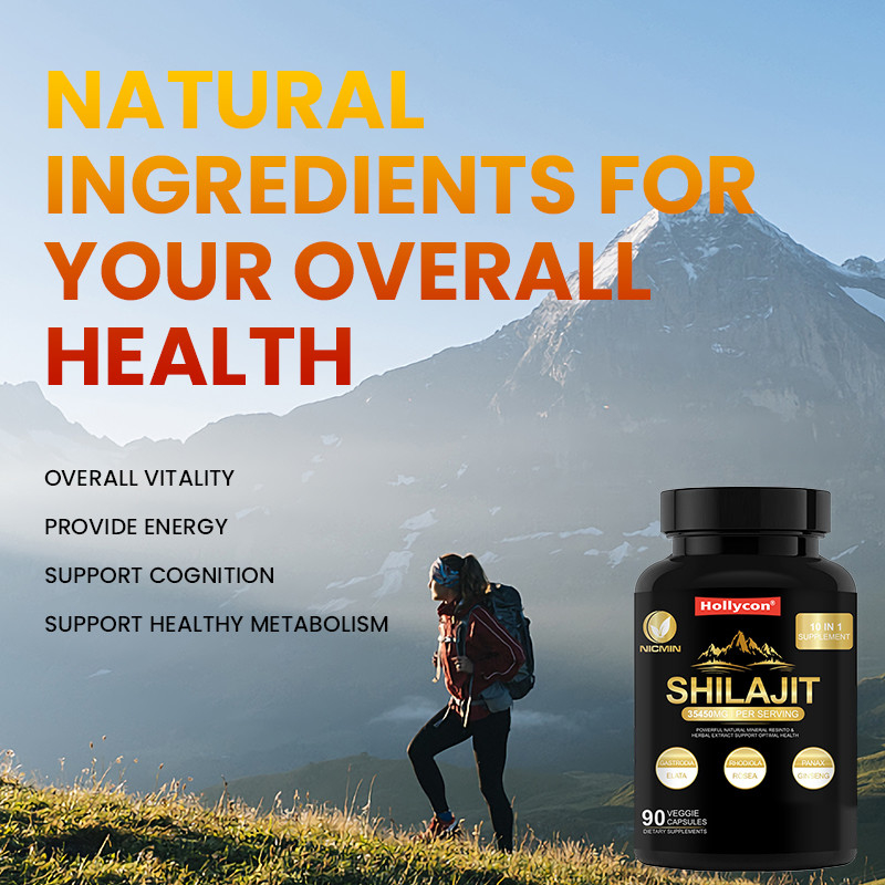 Pure Himalayan Organic Shilajit Supplement For Immune Support 25000mg Shilajit Capsules
