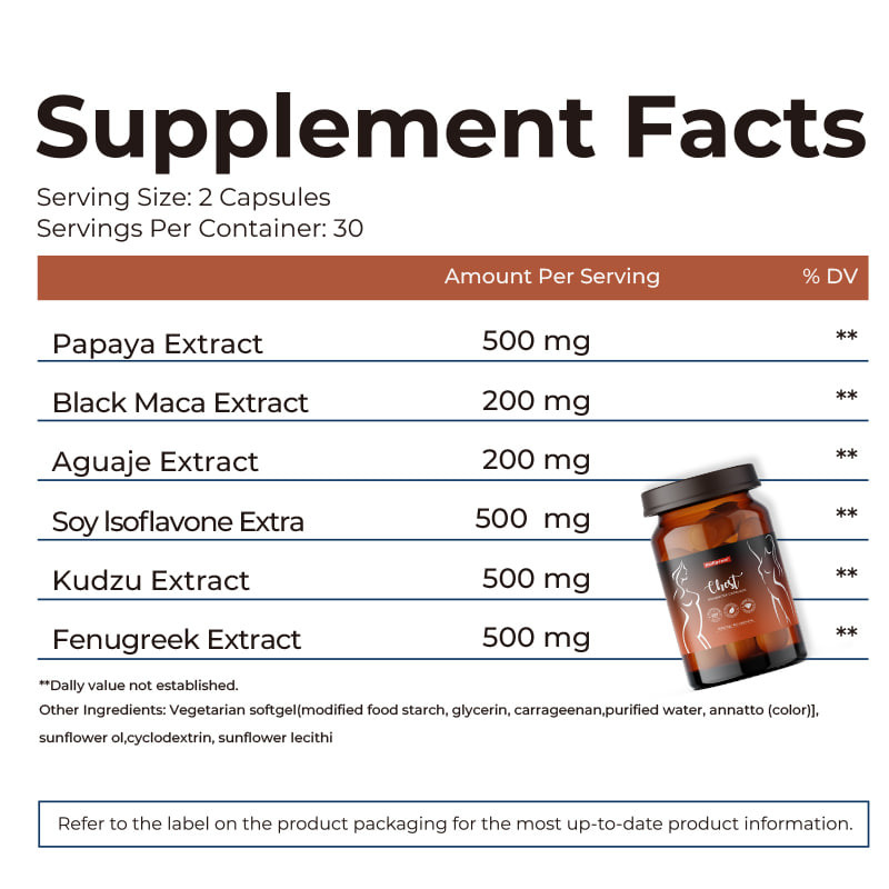 Breast Lifting and Enlargement Supplemen Factory Private Label Chest Enhancer Capsules for Female Hormonal Balance