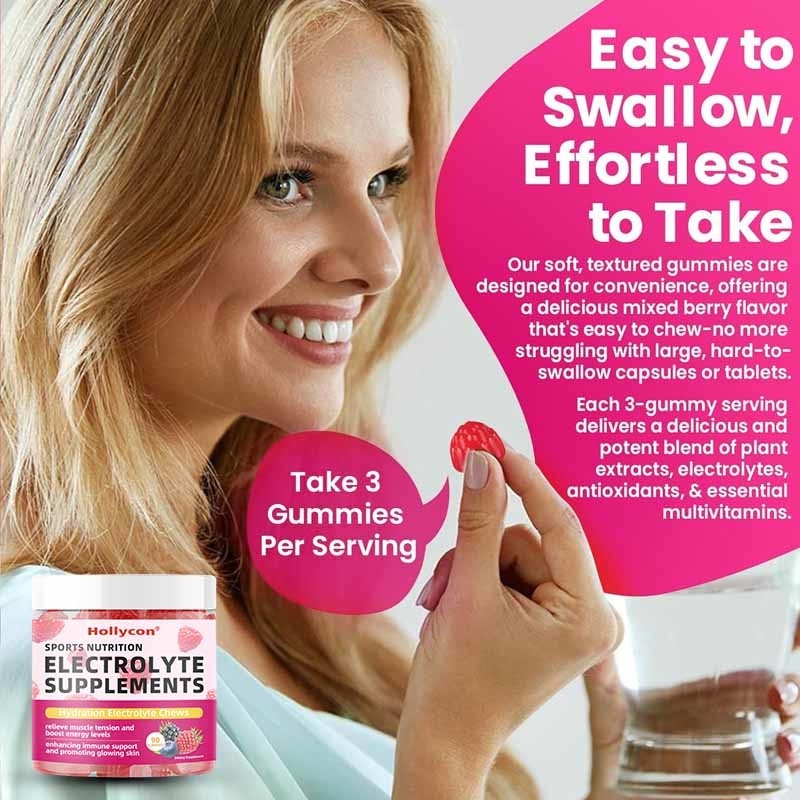 OEM Happy Hour Aid Gummies Supplement Pre Game Party Hydration Electrolytes Alcohol DHM Milk Thistle After Drinking Gummy
