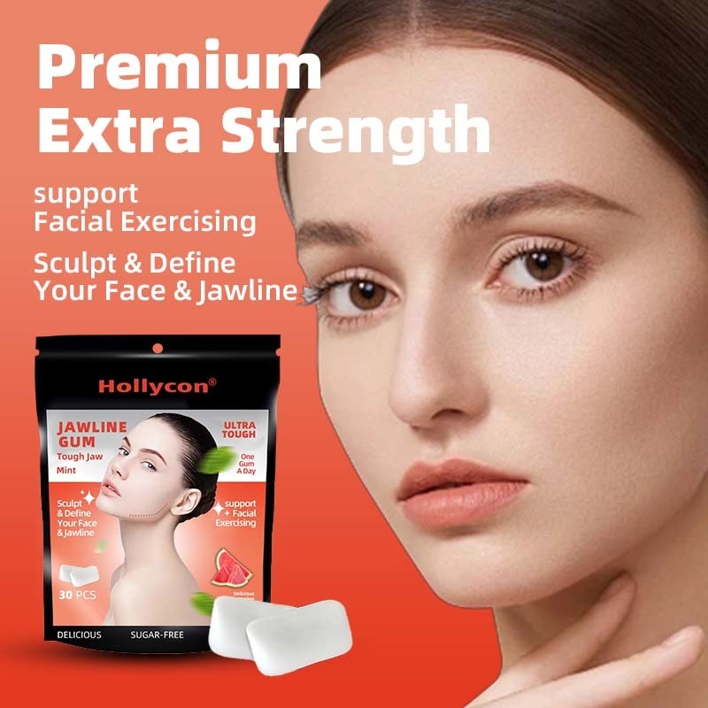 Factory Customized Calorie-Free Hard Chewing Gum for Jawline Sugar Free Gums Energy Gum for Effective Facial Exercise