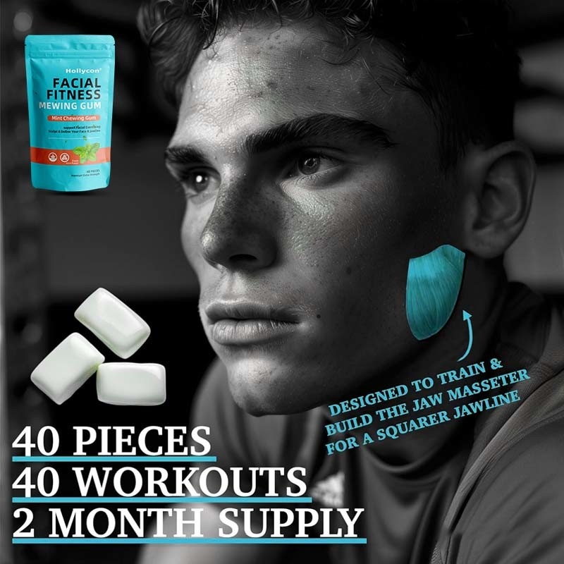 Hot Selling Mighty Mint Jaw Training Hard Gum Facial Fitness Mewing Gum Ultra-tough Jawline Chewing Gum