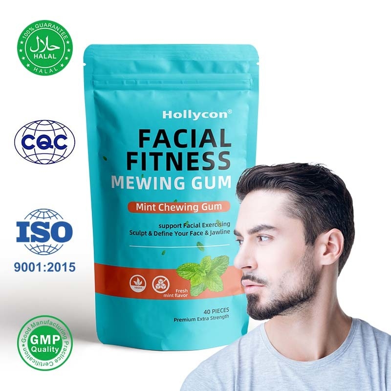 Hot Selling Mighty Mint Jaw Training Hard Gum Facial Fitness Mewing Gum Ultra-tough Jawline Chewing Gum