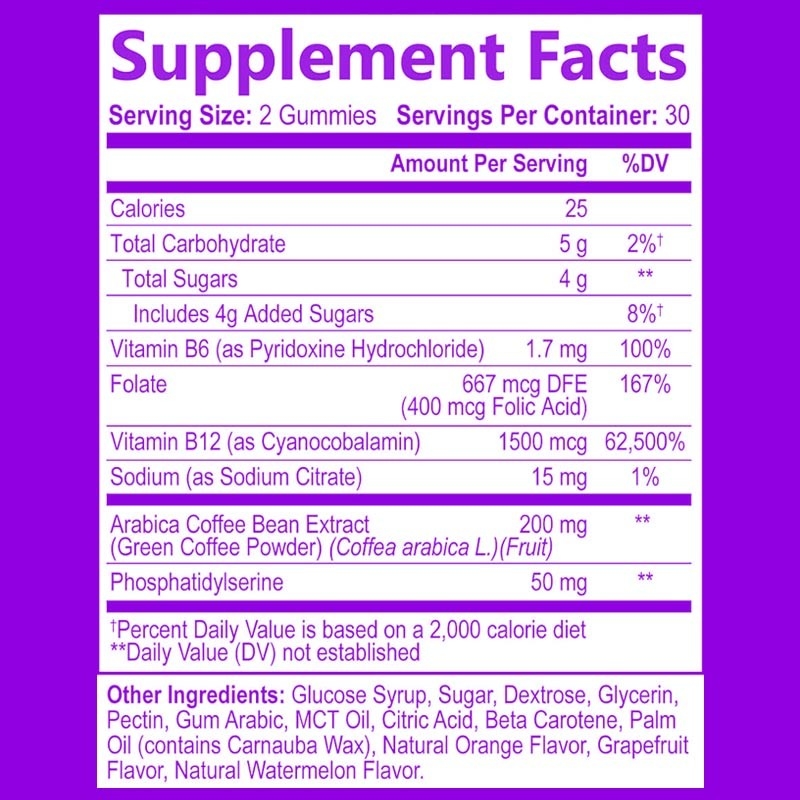 OEM Brain Supplements For Memory And Focus Nootropic Memory Supplement Gummy For Brain Health Concentration Mental & Cognitive
