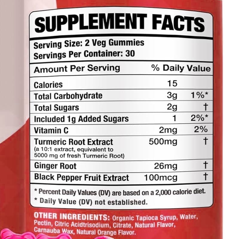 OEM Turmeric Curcumin Gummies with Ginger & Black Pepper Support Immune , Healthy Skin, and Joint Health for Women, Men & Kids