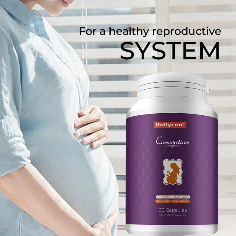 Conception Vitamin Complex Capsules For Healthy Reproductive System Uterine Health Women's Fertility Supplement