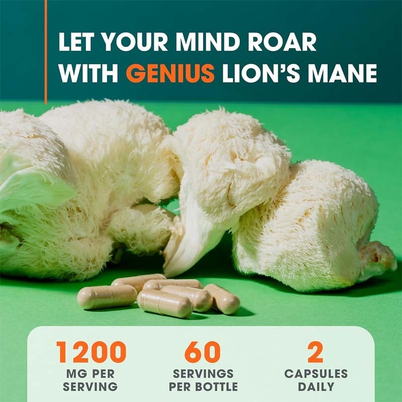 Factory Supports Clarity Focus Combat Oxidative Stress Supporting Overall Wellness Vitality Lions Mane Cognition Vitamins Capsules