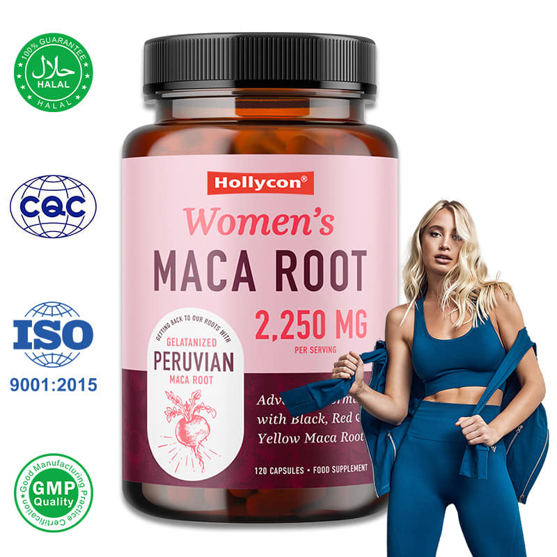 Maca Supplements for Women Black Maca Pills Support Energy Hormone Balance Menopause