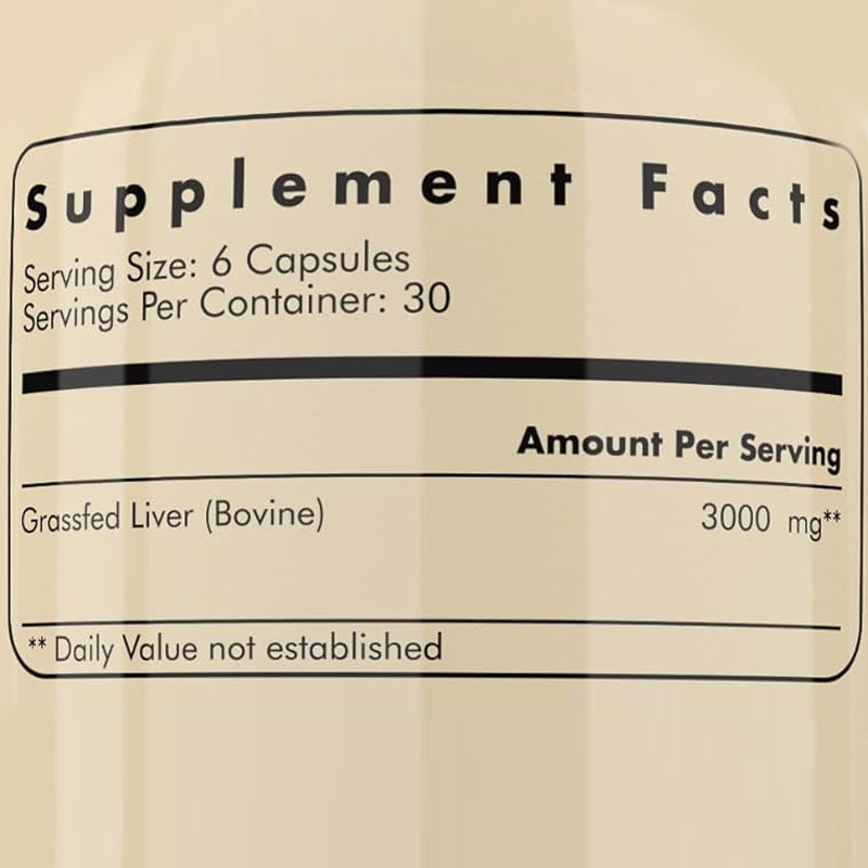 OEM Freeze Dried Liver Health Supplement Metabolic Health Full-Body Wellness Immune Joint Support Grass Fed Beef Liver Capsules
