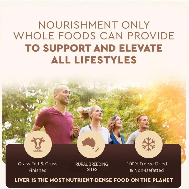 OEM Freeze Dried Liver Health Supplement Metabolic Health Full-Body Wellness Immune Joint Support Grass Fed Beef Liver Capsules