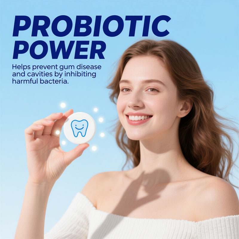 Factory Made Toothpaste Tablets, Nano Hydroxyapatite with Probiotics, Fluoride & Plastic Free, Eco & Travel Friendly Size, Remineralizing Chewable Toothpaste Tabs, custom Formula