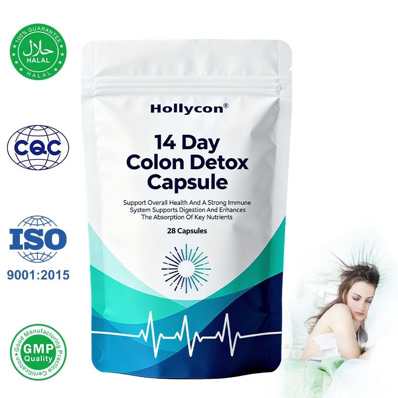14 Day Detox Colon Cleanse Supplement with 28 High Strength Capsules and 24 Months Shelf Life for Gut Health