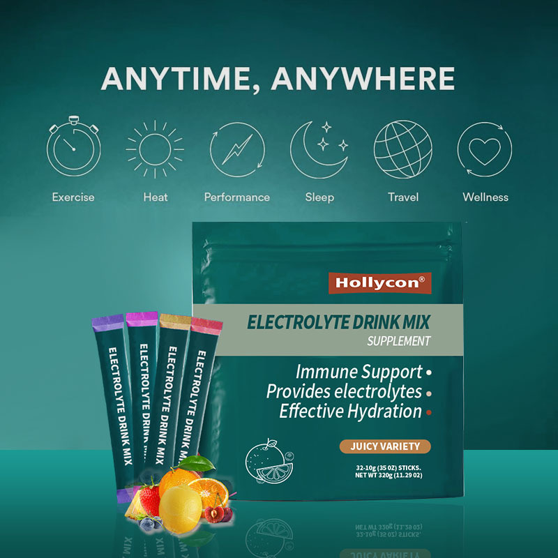 OEM Electrolytes Powder Packets Essential  Energy Electrolytes Effective Quick Hydration in Single Serve Electrolyte Drink Mix