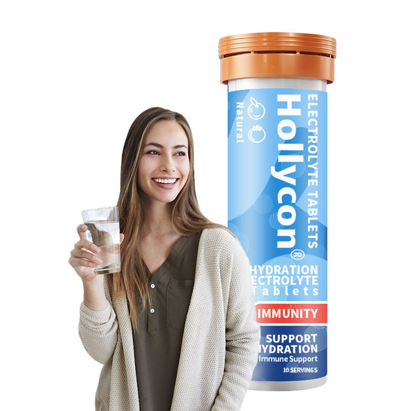 OEM Hydration Immunity Electrolyte Tablets Vitamin C Hydration Effervescent Tablet Ginger Turmeric Hydration Electrolyte Tablets