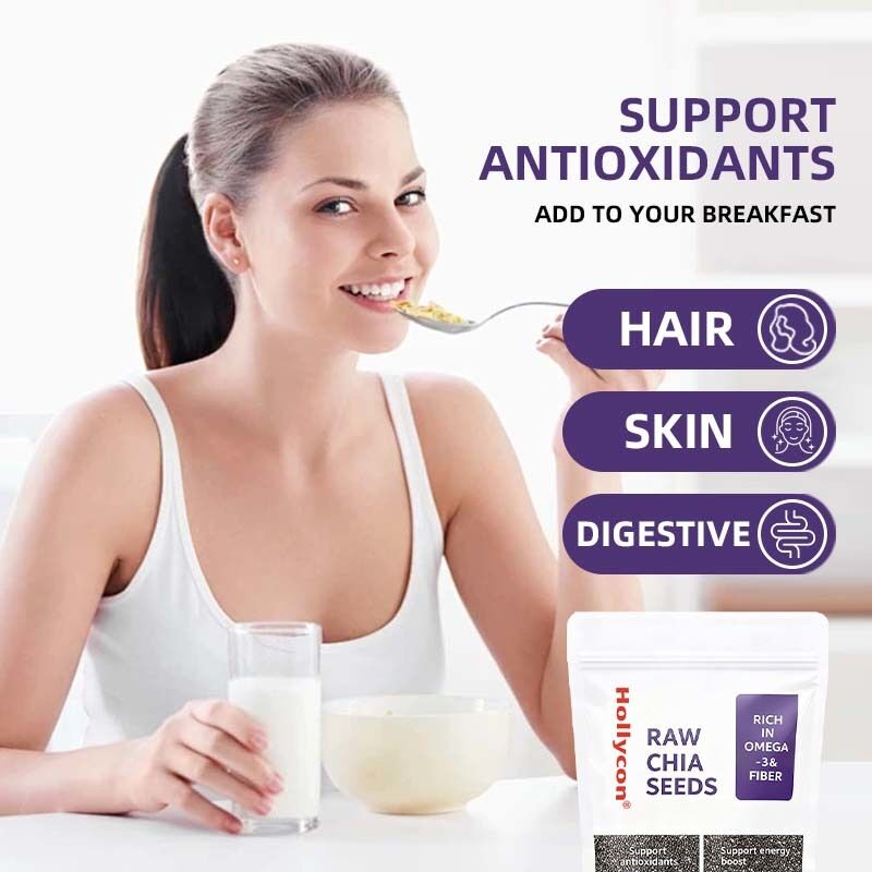 OEM / ODM Chia Seeds 500g, Pack of 1 I Seeds for Eating | Seeds for Weight Management | Rich in Calcium, Protein & Fibres No Added Sugar , custom Formula