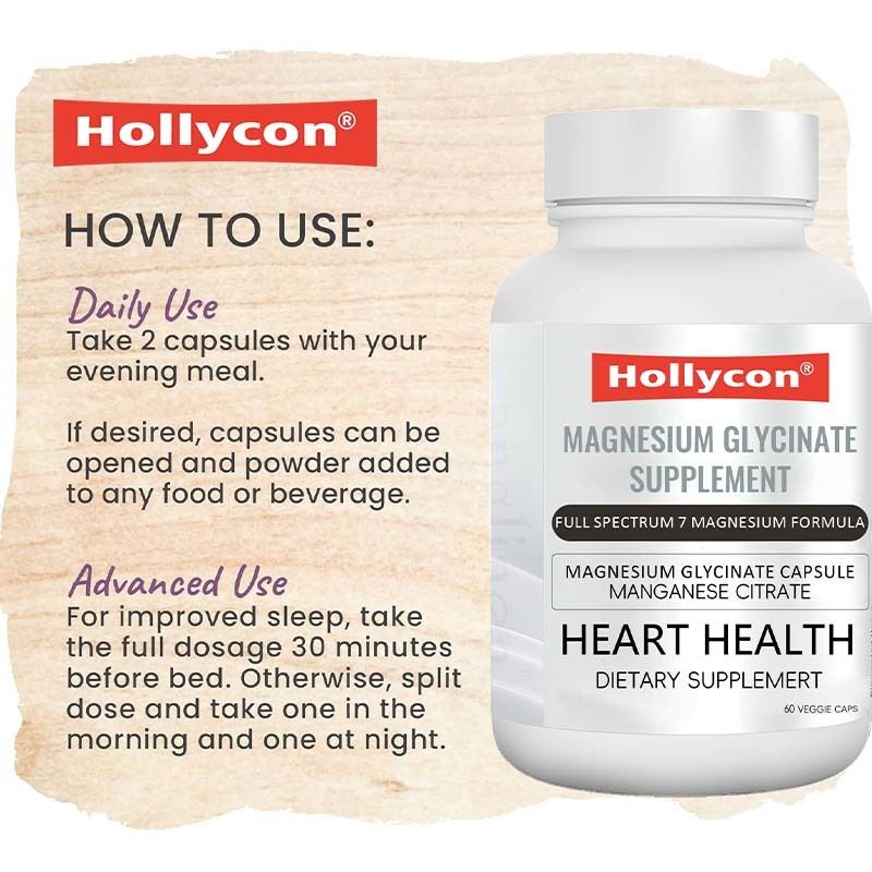 OEM Magnesium Glycinate Supplement Sleep Muscle Heart Health Magnesium Complex Manganese Citrate Magnesium Glycinate Capsule