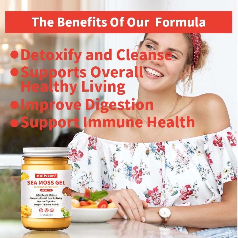 OEM Nutritious Raw Seamoss Detoxify and Cleanse Rich in Minerals Proteins Vitamins Health Sea Moss Sea Moss Gel