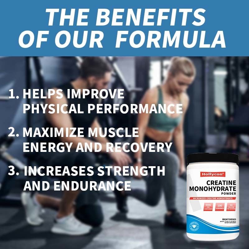 OEM Micronized Creatine Monohydrate Creatine Supplement 5000mg Bodybuilding Sports Nutrition Creatine Monohydrate Powder