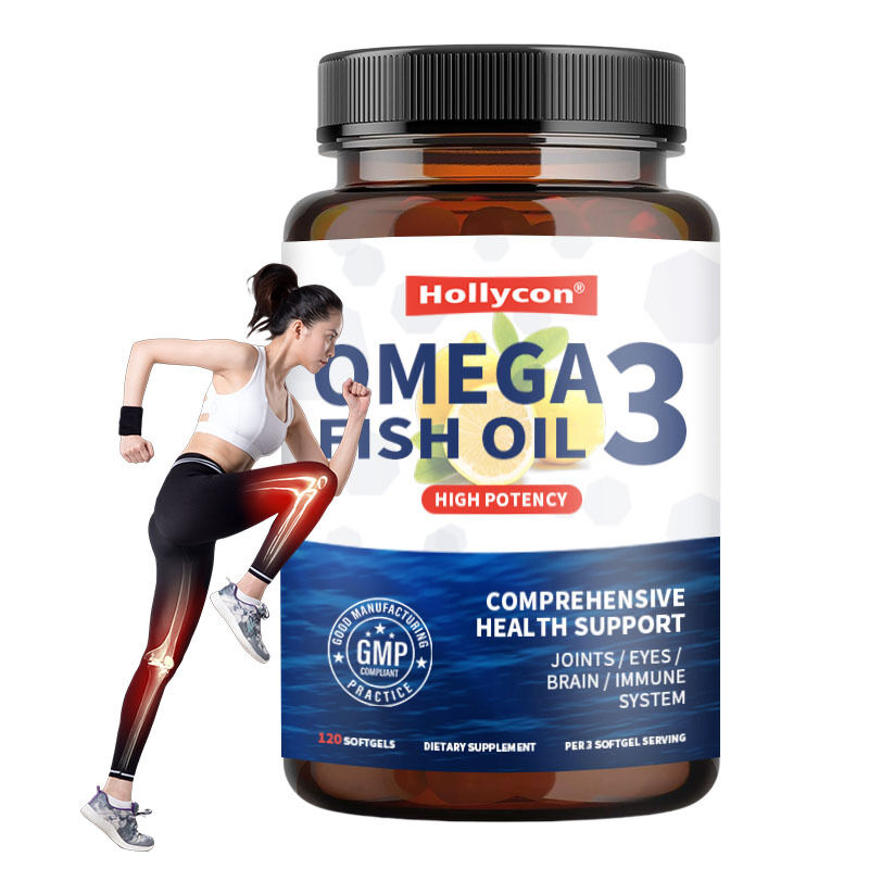 OEM Triple Strength Over 2100mg Omega-3 Fatty Acids Fatty Acids Premium Wild Caught Burpless Fish Oil 120 Ct Omega 3 Fish Oil