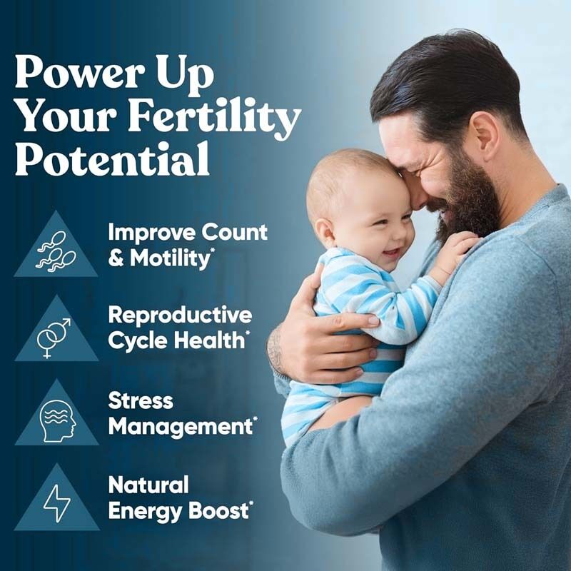 OEM Male Fertility Booster Prenatal Optimal Sperm Count Motility Strength Ashwagandha Magnesium & Zinc Fertility Supplements