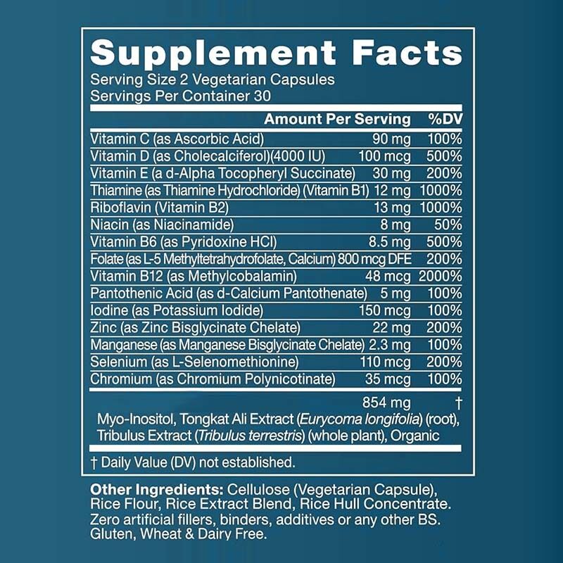 OEM Male Fertility Booster Prenatal Optimal Sperm Count Motility Strength Ashwagandha Magnesium & Zinc Fertility Supplements