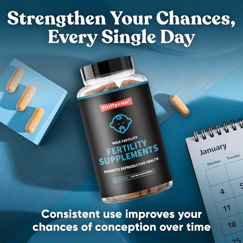 OEM Male Fertility Booster Prenatal Optimal Sperm Count Motility Strength Ashwagandha Magnesium & Zinc Fertility Supplements